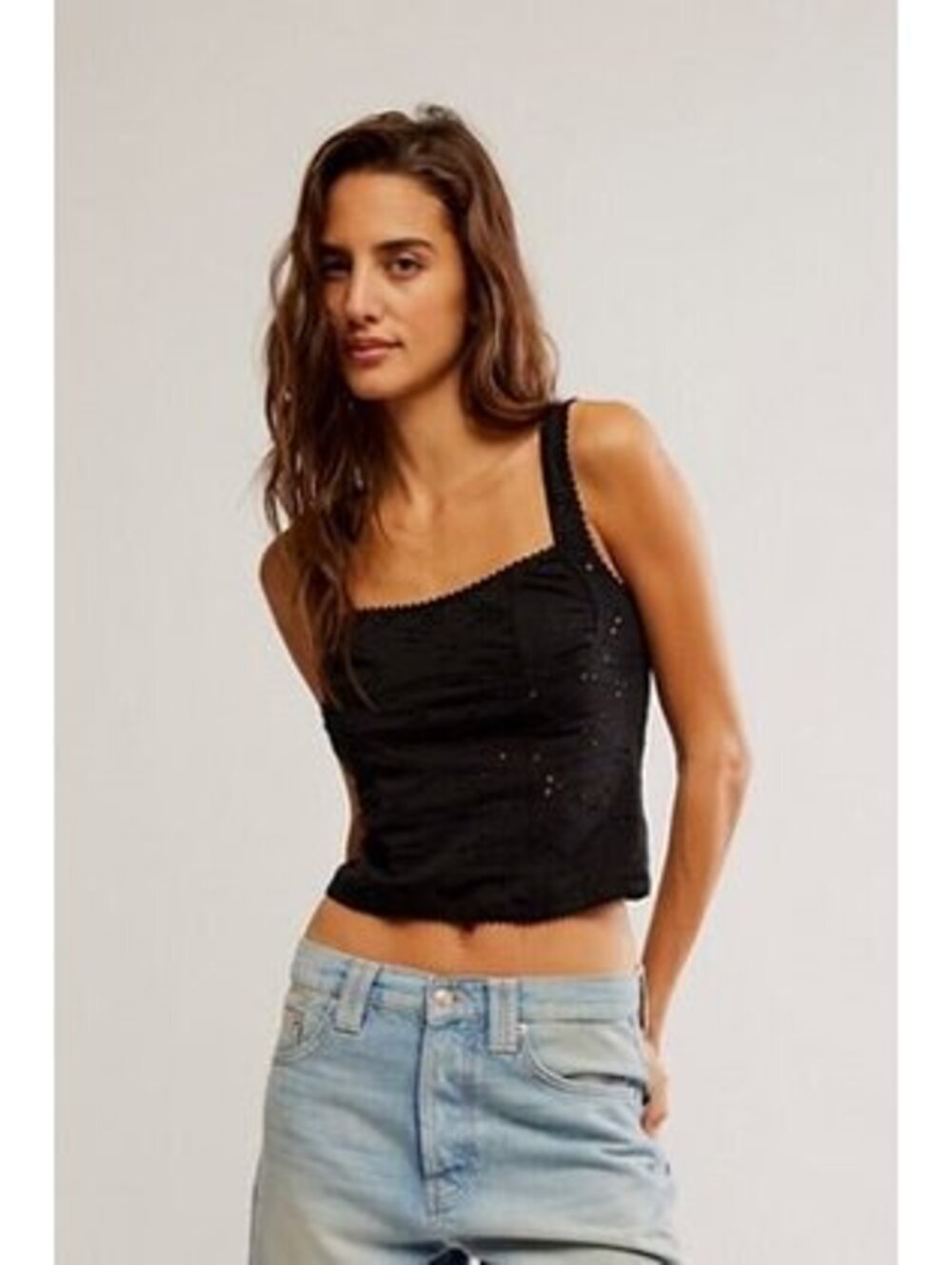 Full Bloom Eyelet Cami